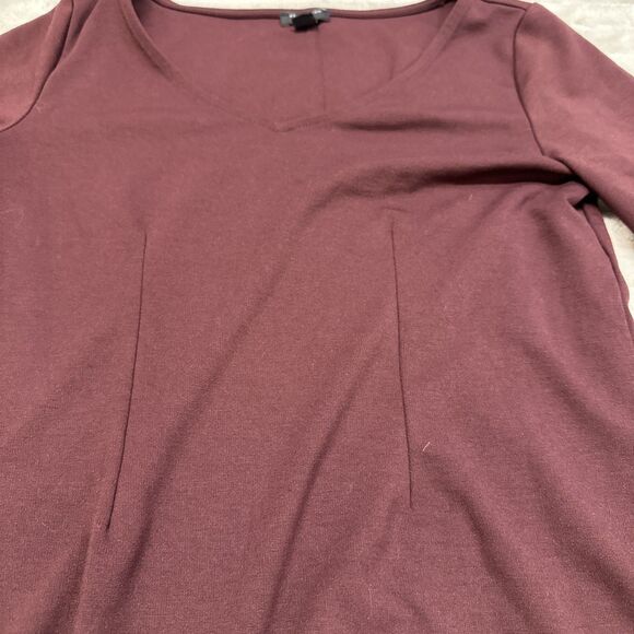 Ann Taylor Factory Women Maroon Shirt Size Small Petite - Picture 6 of 8